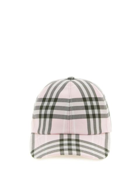 Burberry BURBERRY Check Pink Baseball Cap New & Authentic (Women's si