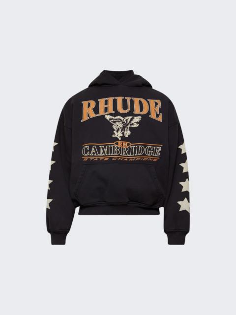 Rhude Cambridge State Champs Hoodie Vintage Black