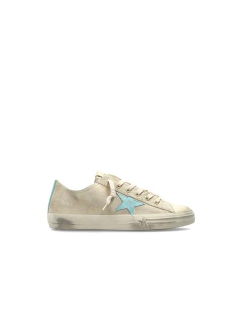 Golden Goose GOLDEN GOOSE V-Star 2 Men's Beige/Blue Sneakers New (Men's s
