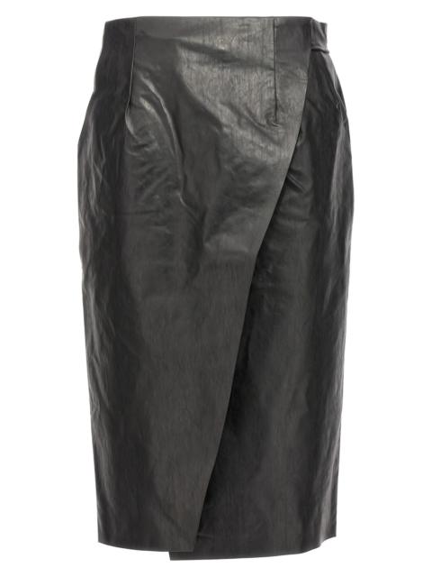 KASSL Editions 'Wrap Skirt Oil' skirt
