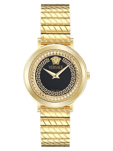 VERSACE Versace Delphinus Bracelet Watch, 35mm in Ip Yellow Gold at Nordstrom