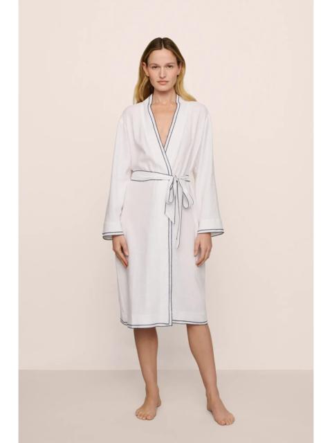 eberjey Linen Blend Long Sleeve Robe