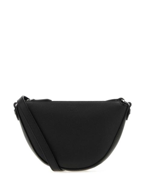 FENDI Fendi Men Black Leather Mini Fendi Melon Crossbody Bag