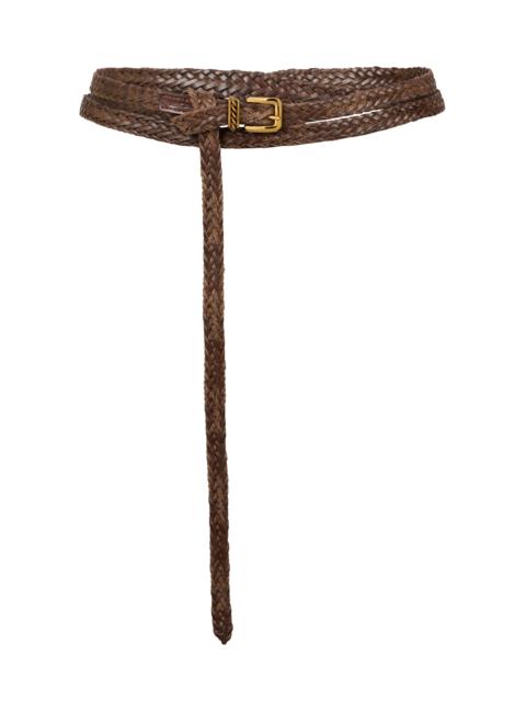 Etro Leather Waist Belt brown