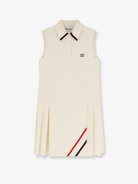 Miu Miu Miu Miu Virgin Wool And Mohair Short Dress