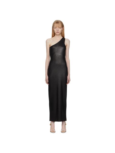TOM FORD Black Compact Glossy Long Dress