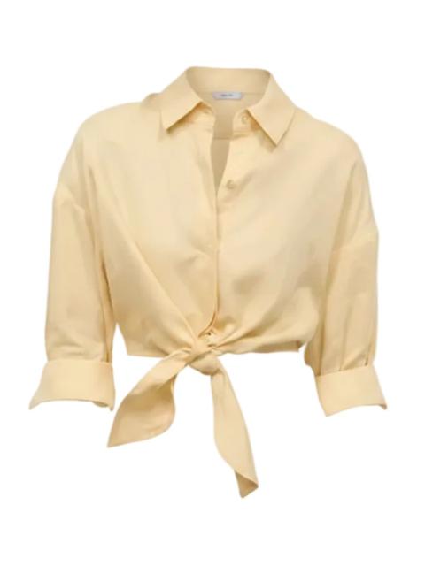 STAUD Lisa Linen Top in Butter