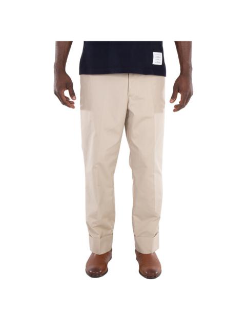 Thom Browne Thom Browne Men's Beige Typewriter Cloth Classic Backstrap Trouser