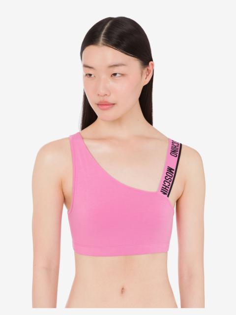 Moschino STRETCH COTTON JERSEY SPORTS TOP