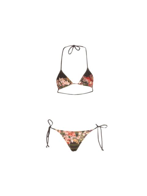Jean Paul Gaultier Jean Paul Gaultier Women Mariniere Grape Printed Bikini Set