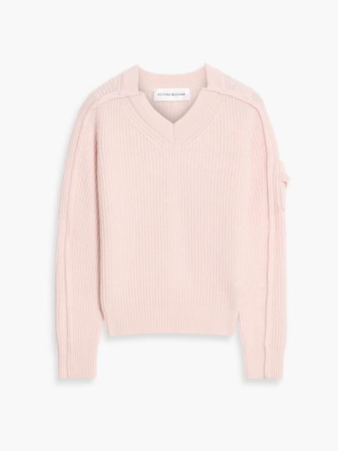 Victoria Beckham Ribbed wool and cashmere-blend sweater