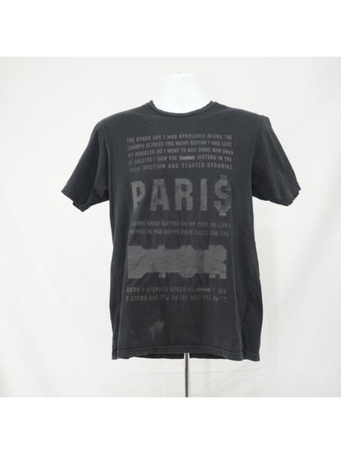 Ksubi Paris Androgynous Black Graphic Tee Unique Words