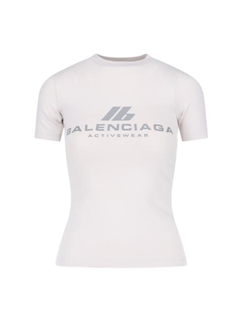 BALENCIAGA 'ACTIVEWEAR' STRETCH JERSEY T-SHIRT