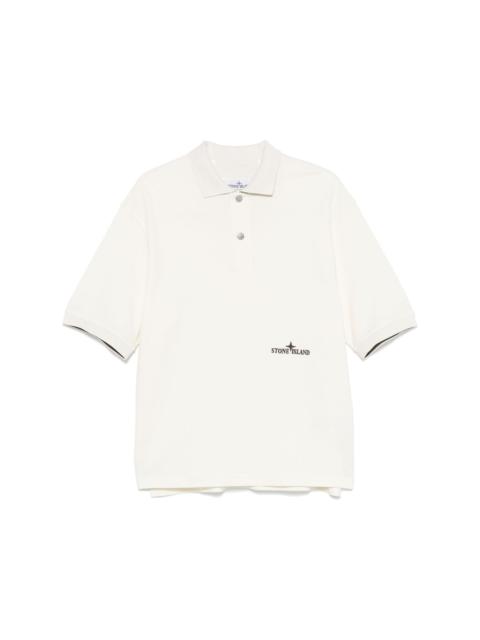 logo-embroidered polo shirt