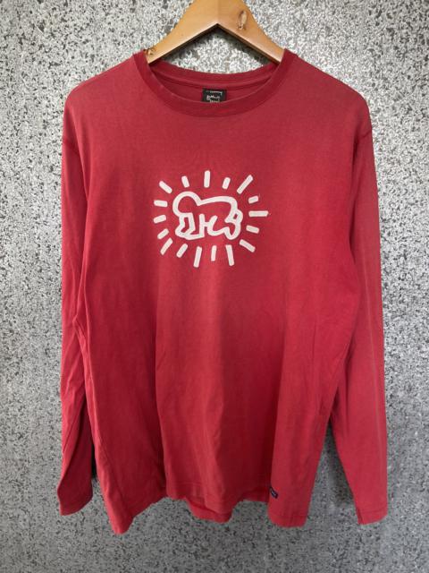 Other Designers Vintage 90s Vtg Keith Haring t shirt long sleeve distressed