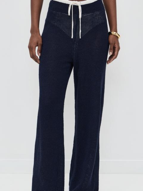 onia Linen Knit Drawstring Pants