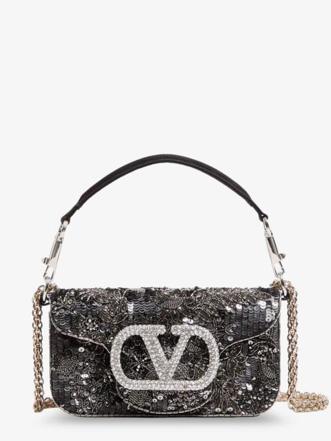 Valentino Valentino Garavani Valentino Garavani Loco' Embroidered Satin Crossbody Bag