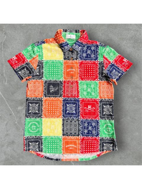 Other Designers Vintage REYN SPOONER x MUNSINGWEAR Paisley Patchwork Polo