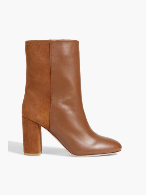 Stuart Weitzman Leather and suede ankle boots
