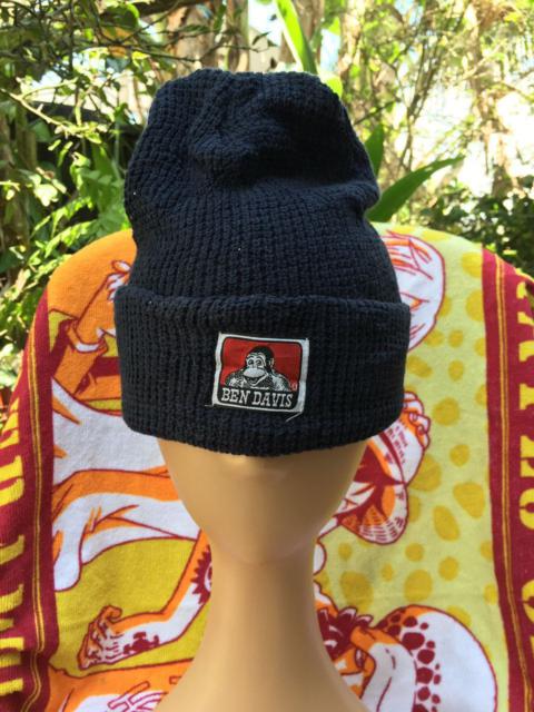 Other Designers Ben Davis - Cuffed knit logo box black beanie