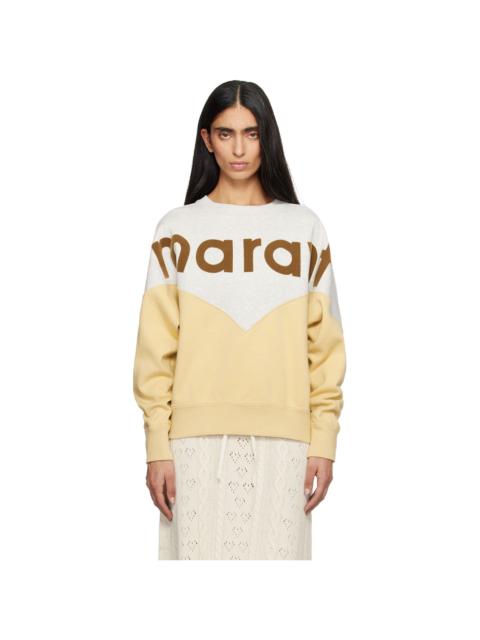 Isabel Marant Étoile Gray & Yellow Houston Sweatshirt