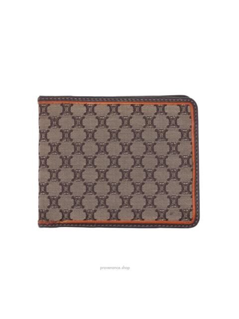 CELINE Celine Bifold Wallet - Triomphe Jacquard