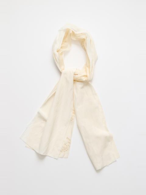 Our Legacy Layered Scarf Cloud White Silcot Weave