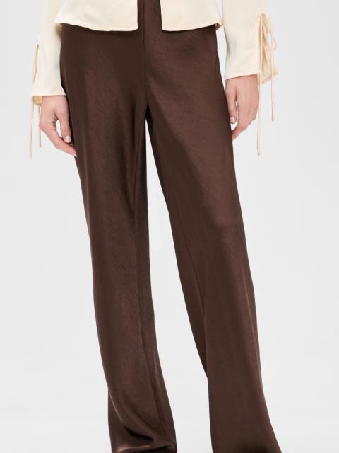 Vince High Waist Fluid Satin Bias Pants