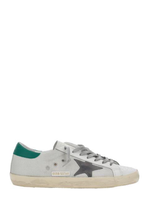 Golden Goose Golden Goose Men Superstar' Low Top Sneakers With Star Patch On The Side And Leather Logo Lettering 