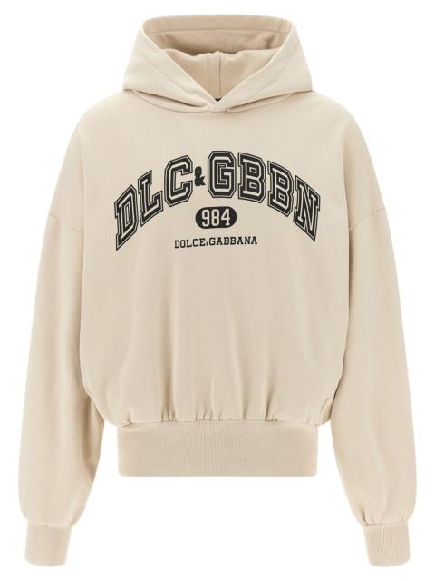 Dolce & Gabbana Dolce & Gabbana Men Logo Print Hoodie