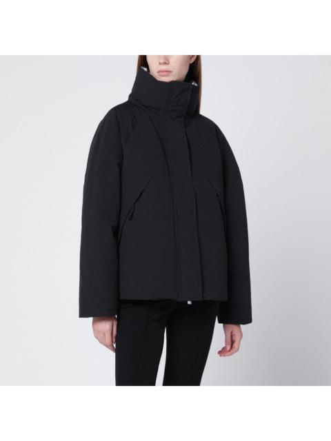 Herno Herno Black Laminar Jacket In Crinkle Metallic Women