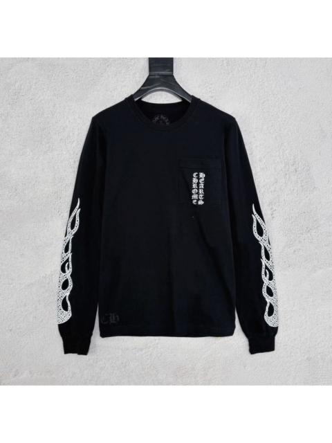 Chrome Hearts Chrome Hearts Flame Sleeve Long Sleeve Shirt