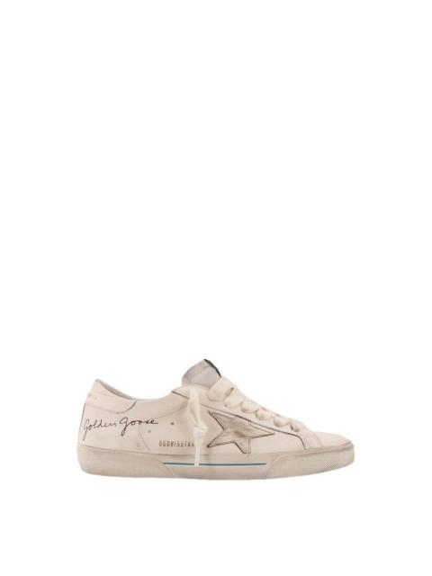 Golden Goose GOLDEN GOOSE Super-Star Men's White/Gold Leather Sneakers Ne
