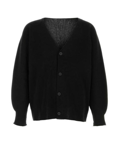ISSEY MIYAKE Homme Plisse' Issey Miyake Men Black Polyester Cardigan