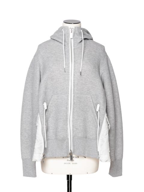 sacai Sponge Sweat x Nylon Twill Hoodie