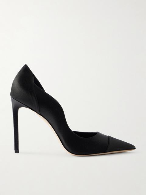 JIMMY CHOO Brigitte 100 Satin Pumps