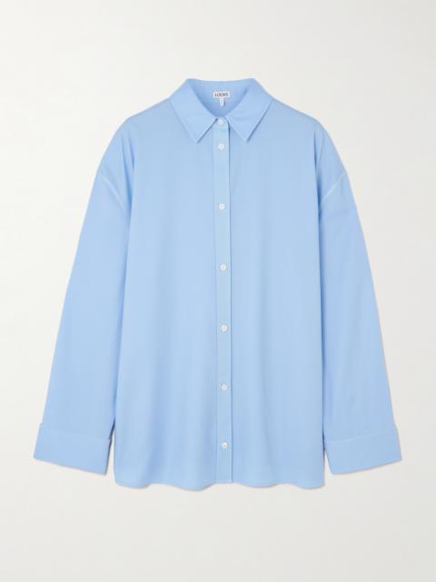 Loewe Wool And Silk-blend Twill Shirt
