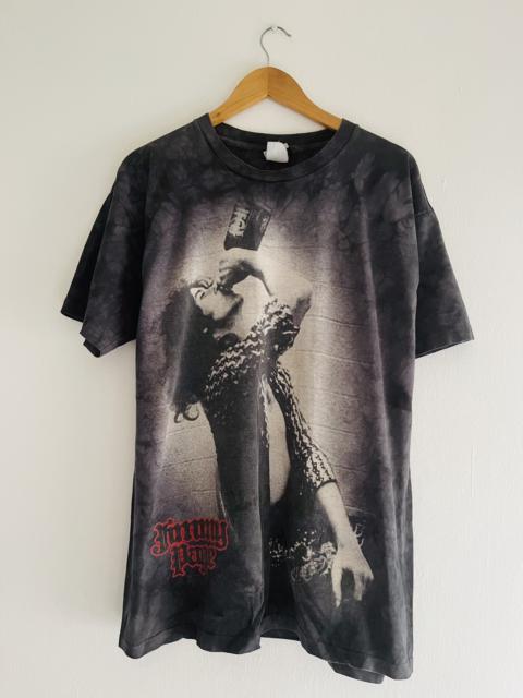 Other Designers Vintage - Vintage Jimmy Page Led Zeppelin Over Print T-Shirt