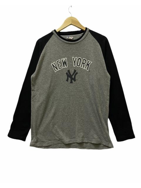 Other Designers Japanese Brand - New York Yankees Centre Logo Long Sleeve Shirt Black & Grey