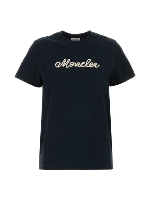 Moncler Navy Blue Cotton T-shirt