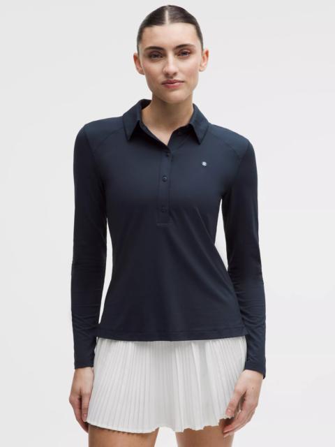 lululemon Quick-Dry Long-Sleeve Polo Shirt *Straight Hem