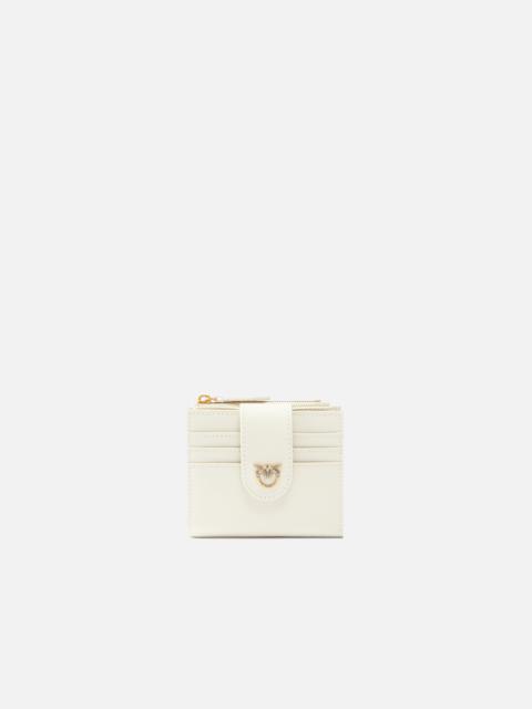 PINKO SMALL SMOOTH LEATHER WALLET WITH LOGO