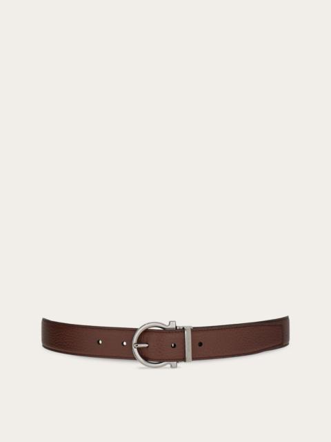 FERRAGAMO Reversible and adjustable Gancini belt