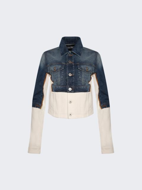 Jean Paul Gaultier The Petit Grand Denim Jacket Ecru And Vintage Blue