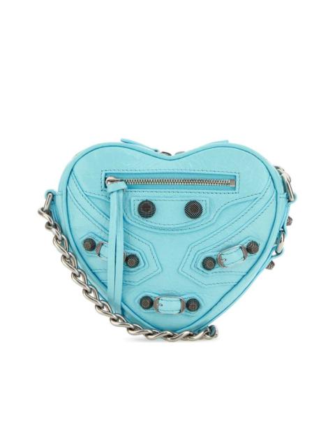 BALENCIAGA Mini Le Cagole Heart Crossbody Bag