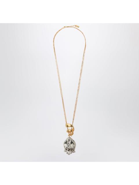 Chloé Chloe Gold/Silver Flower Pendant Necklace Women
