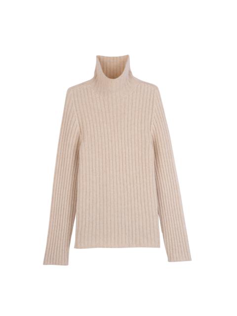 Longchamp High neck sweater Ecru - Knit