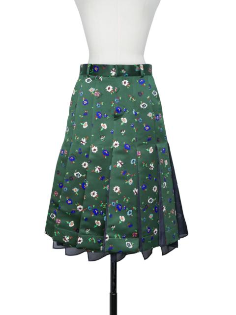 sacai Floral Print Skirt