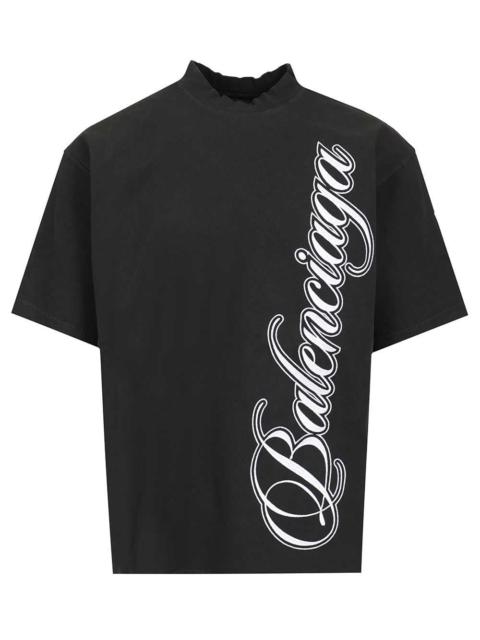 BALENCIAGA Balenciaga Men Cursive T-Shirt