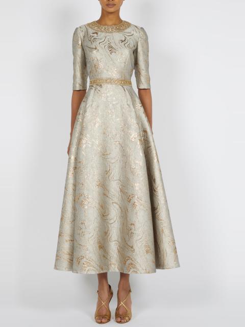 REEM ACRA Embellished Cocktail Dress